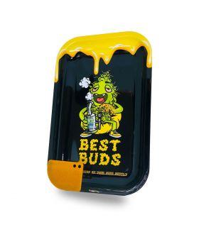 Best Buds μεσαίος δίσκος στριψίματος "Dab" (27,5x17,5εκ) + Μαγνητική κάρτα Grinder