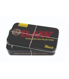 Raw Metal Tin Case Black