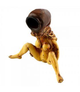 Ξύλινη πίπα με γυμνή γυναίκα 8εκ.