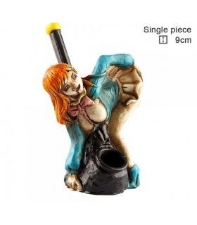 Ξύλινη πίπα με pin-up girl 9εκ.