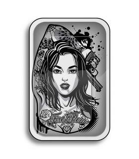 Δίσκος στριψίματος Tattoo Girls μεσαίος (27,5x17,5εκ)