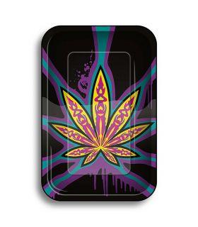 Δίσκος στριψίματος Neon Leaves 2 μεσαίος (27,5x17,5εκ)