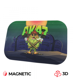 Μαγνητικό καπάκι 3D AK47 για μεσαίο δίσκο στριψίματος Best Buds (27,5X17,5εκ)