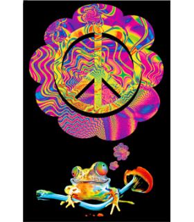 UV Poster -  Mushroom Peace