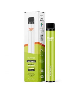 Συσκευή άτμισης CBD κ CBG μιας χρήσης - με γεύση Sour Apple - 900 puffs