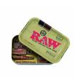 RAW Munchies Tin Box with Rolling Tray Lid