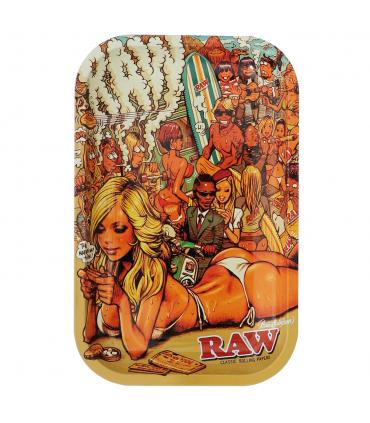 Raw Rolling Tray RAW x RJB Summer Beach - Μεσαίος 27,5cm x 12,5cm