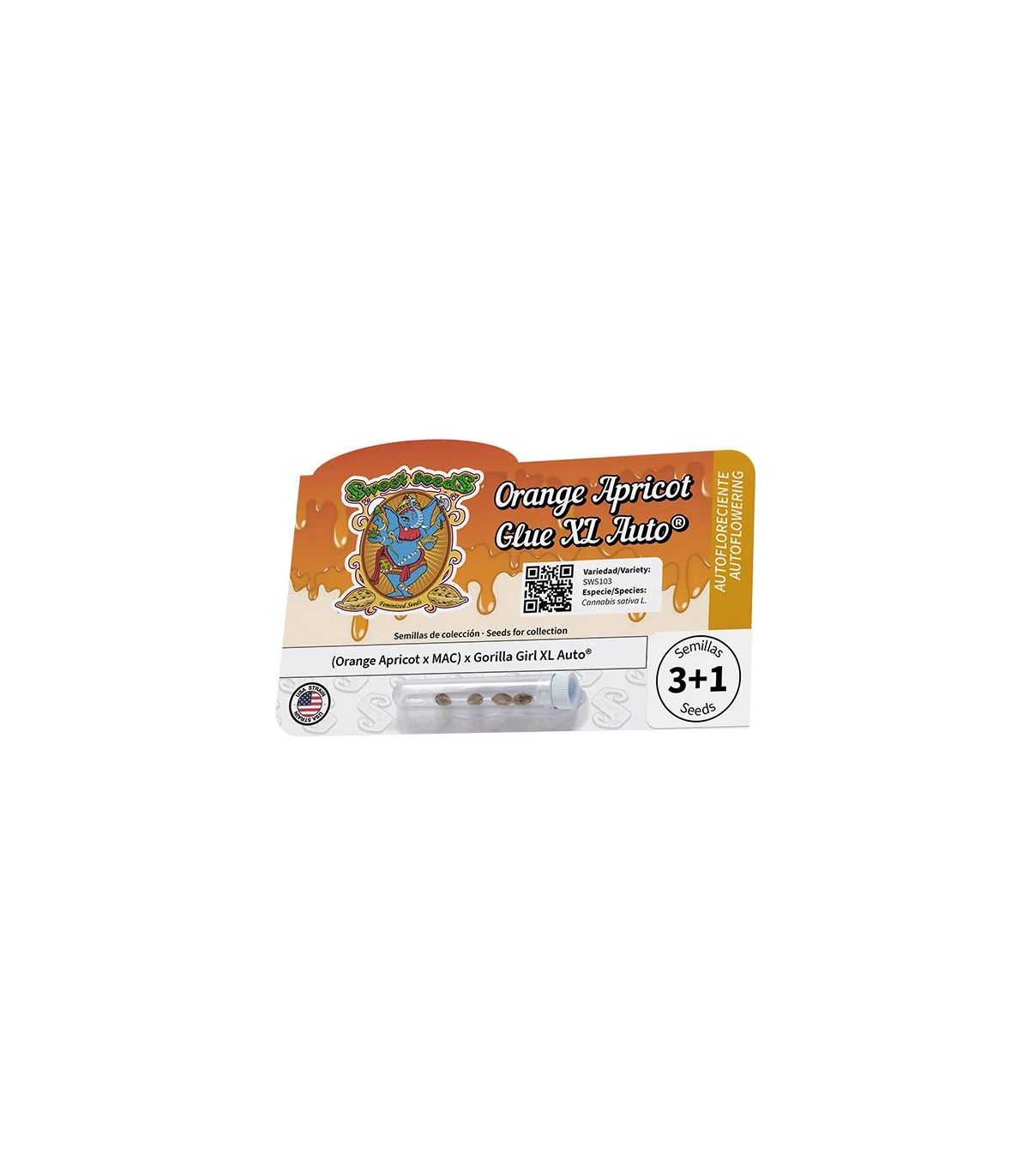 Orange Apricot Glue XL Auto Sweet Seeds - Αυτόματοι Σπόροι Κάνναβης