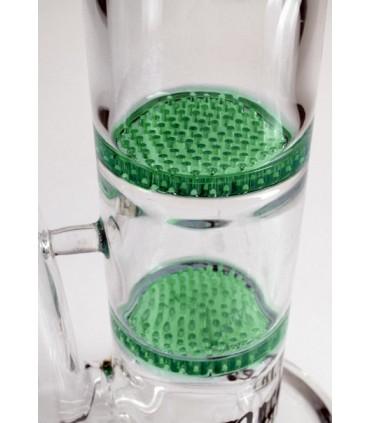 Black Leaf 'Honeycomb' Cylinder Ice Bong